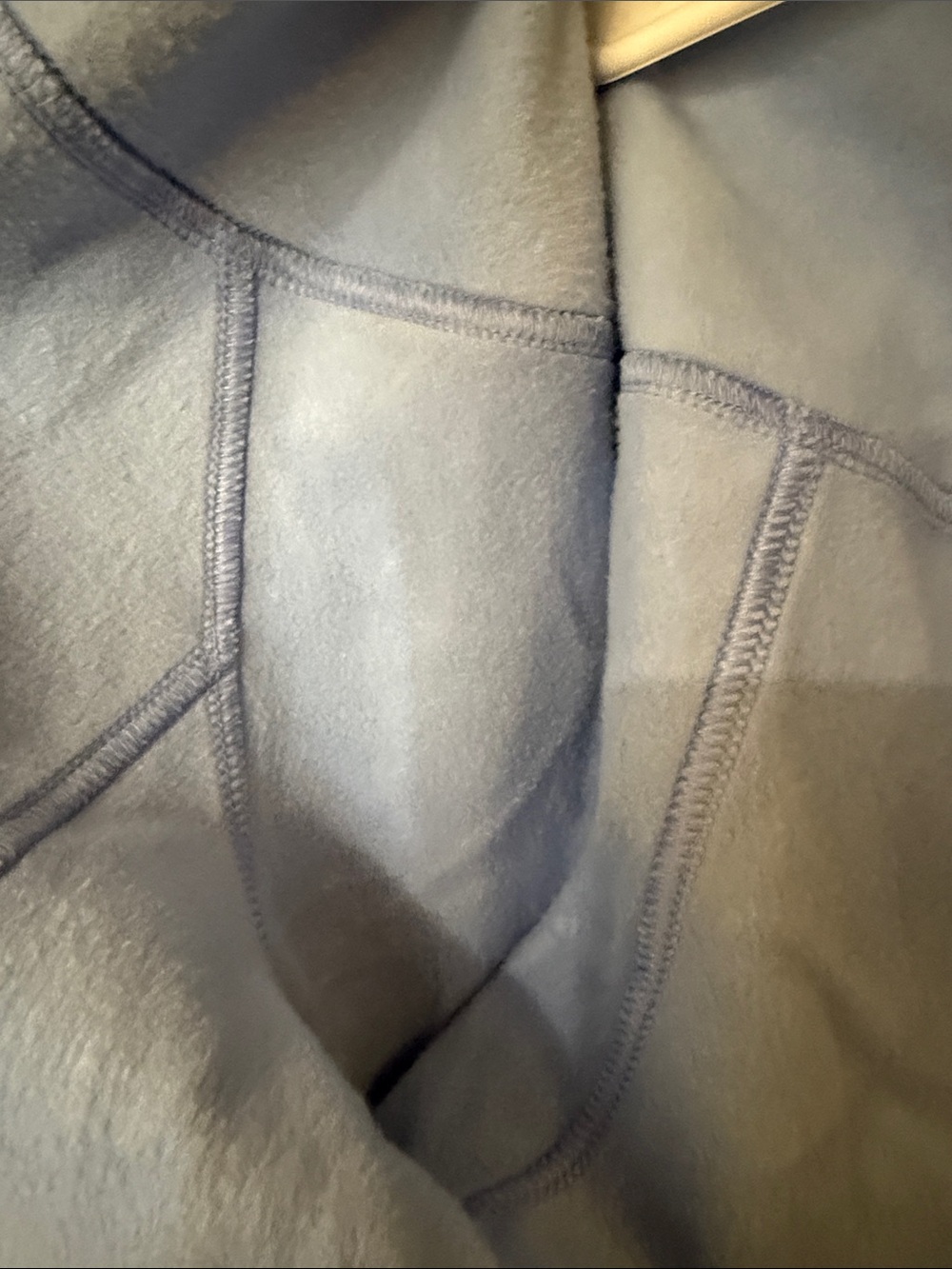 Cropped Light Blue Hooded Zip-Up Sweatshirt - Picture 3 of 3